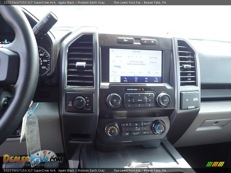 2020 Ford F150 XLT SuperCrew 4x4 Agate Black / Medium Earth Gray Photo #16