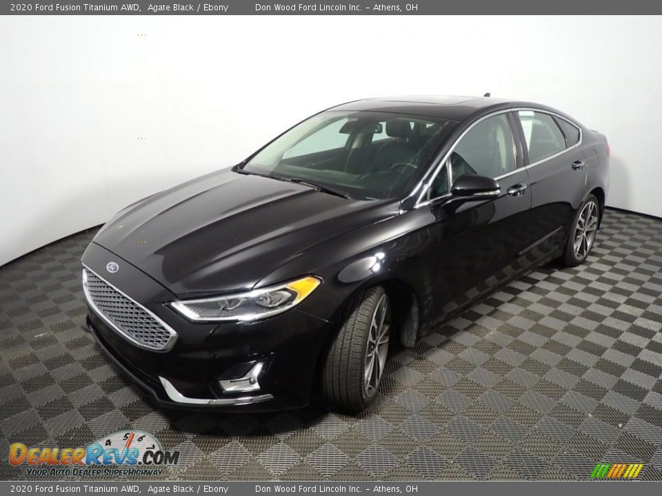 2020 Ford Fusion Titanium AWD Agate Black / Ebony Photo #11