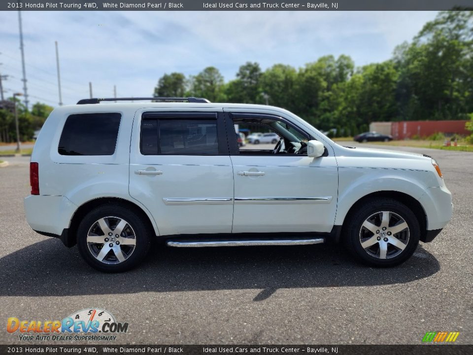 2013 Honda Pilot Touring 4WD White Diamond Pearl / Black Photo #8