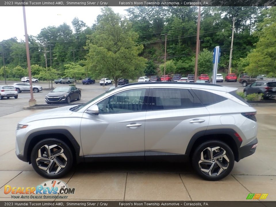 Shimmering Silver 2023 Hyundai Tucson Limited AWD Photo #6