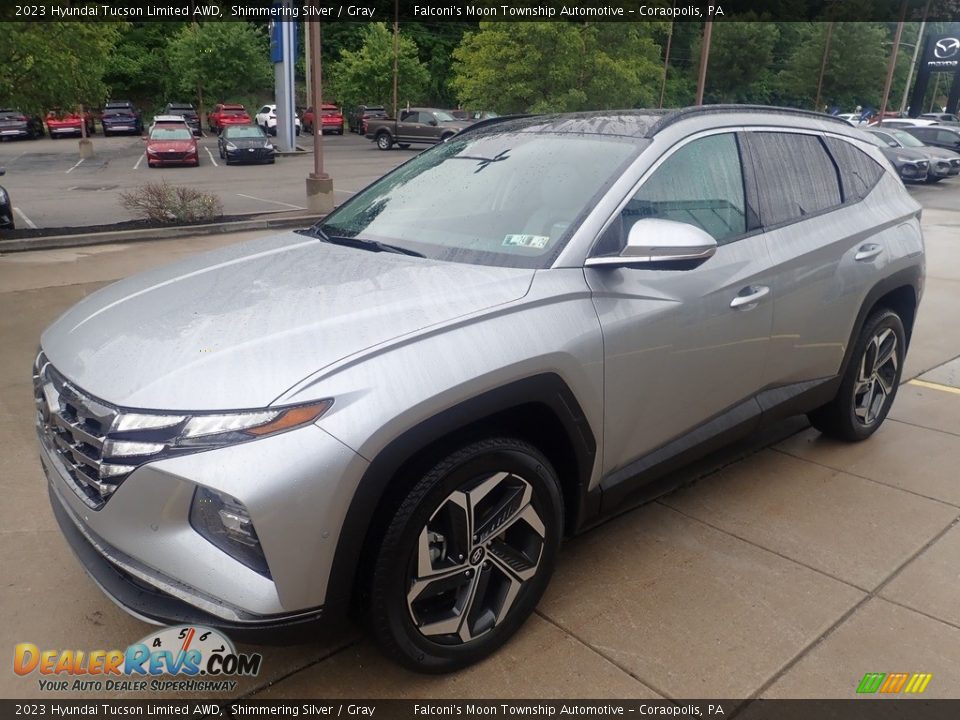 Front 3/4 View of 2023 Hyundai Tucson Limited AWD Photo #7