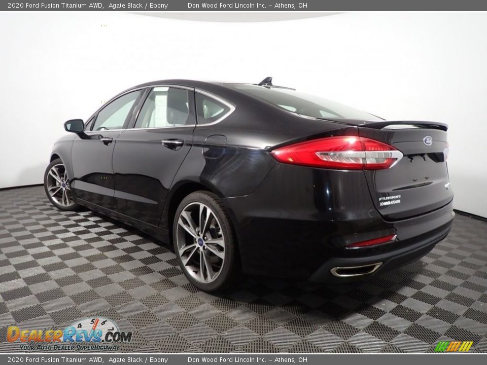 2020 Ford Fusion Titanium AWD Agate Black / Ebony Photo #13