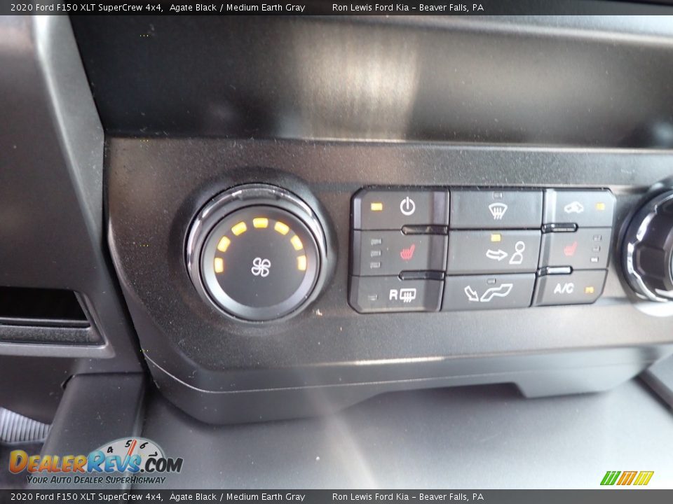 2020 Ford F150 XLT SuperCrew 4x4 Agate Black / Medium Earth Gray Photo #19
