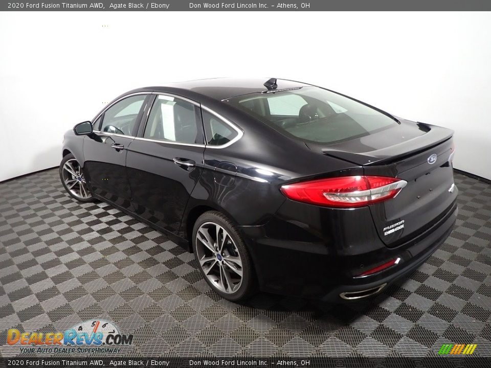 2020 Ford Fusion Titanium AWD Agate Black / Ebony Photo #14