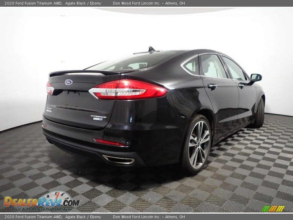 2020 Ford Fusion Titanium AWD Agate Black / Ebony Photo #18