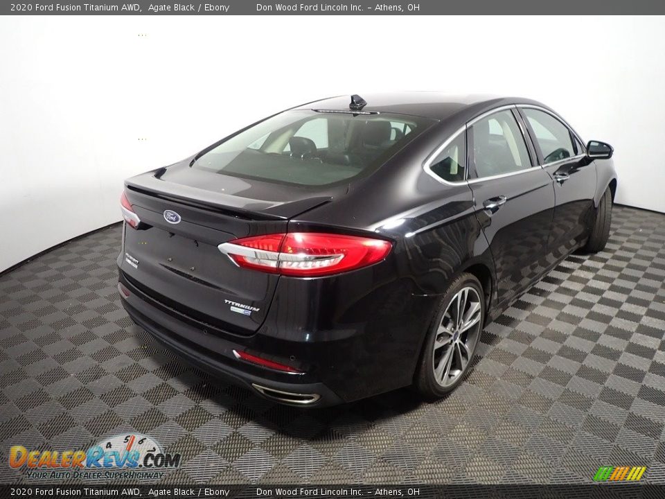 2020 Ford Fusion Titanium AWD Agate Black / Ebony Photo #19