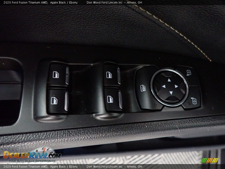 2020 Ford Fusion Titanium AWD Agate Black / Ebony Photo #22