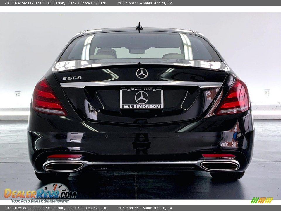 2020 Mercedes-Benz S 560 Sedan Black / Porcelain/Black Photo #3