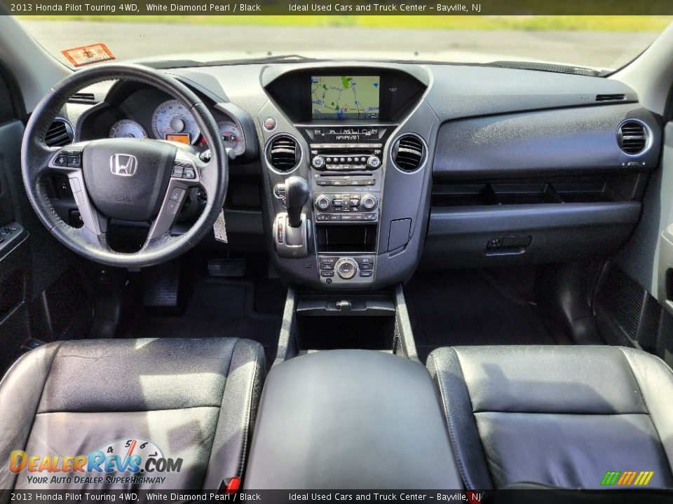 2013 Honda Pilot Touring 4WD White Diamond Pearl / Black Photo #19