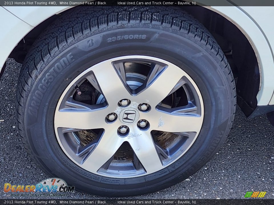 2013 Honda Pilot Touring 4WD White Diamond Pearl / Black Photo #22