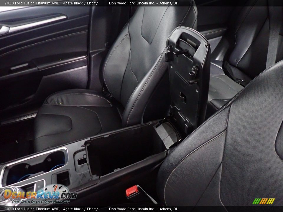 2020 Ford Fusion Titanium AWD Agate Black / Ebony Photo #34