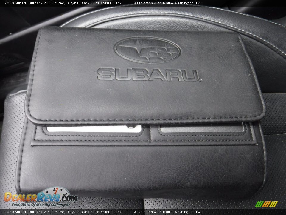 2020 Subaru Outback 2.5i Limited Crystal Black Silica / Slate Black Photo #29