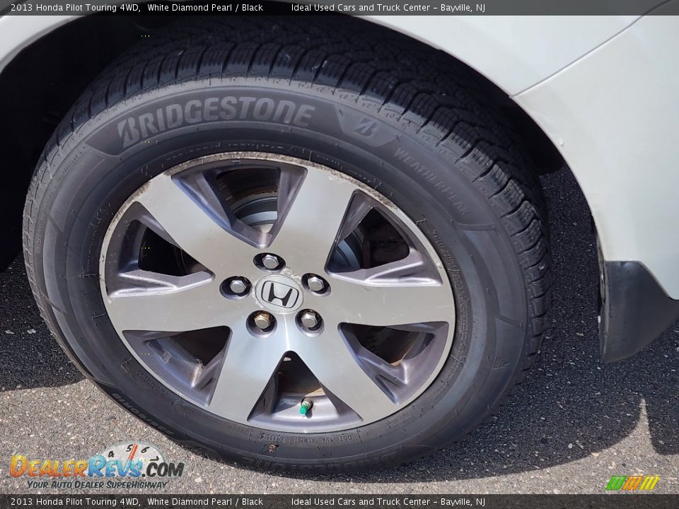 2013 Honda Pilot Touring 4WD White Diamond Pearl / Black Photo #24