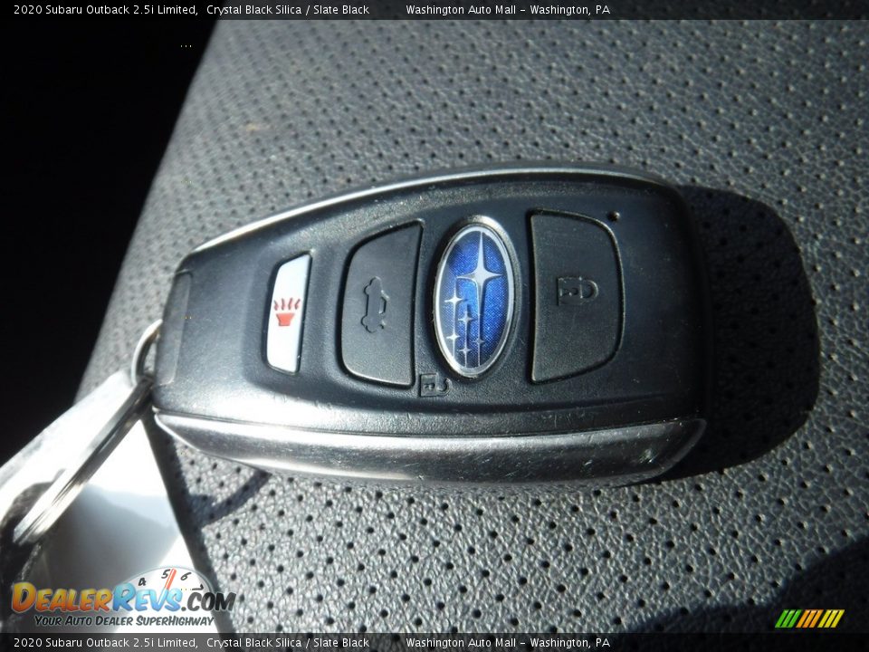 2020 Subaru Outback 2.5i Limited Crystal Black Silica / Slate Black Photo #30