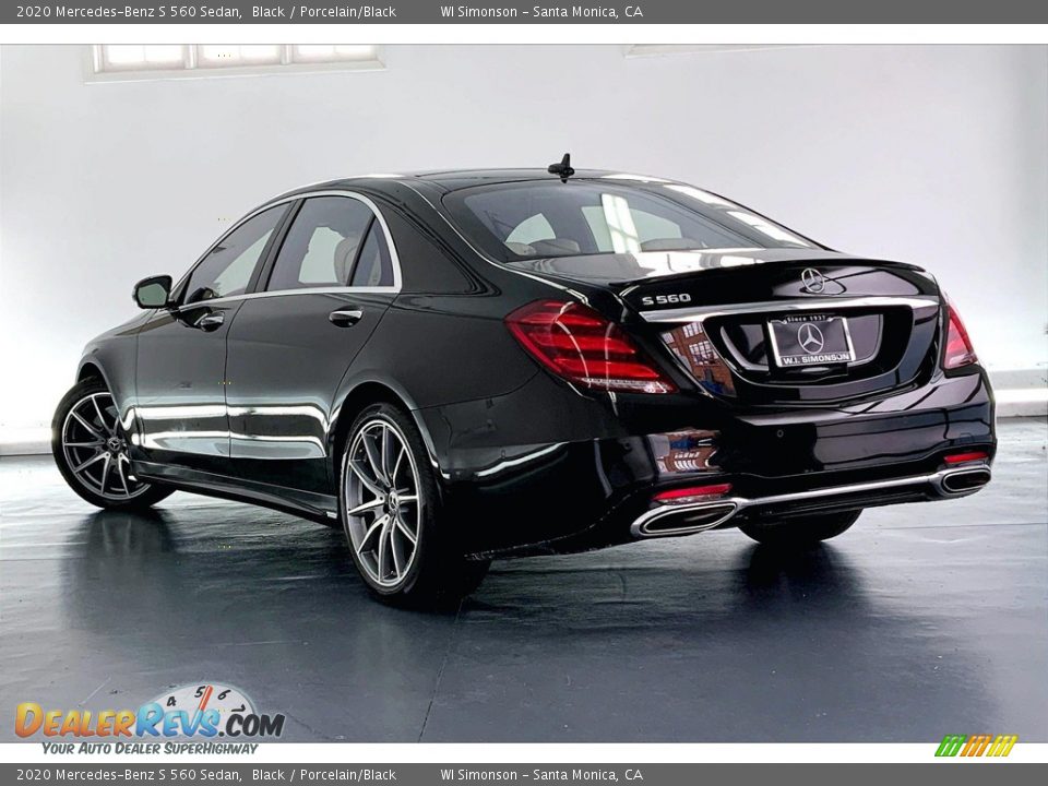 2020 Mercedes-Benz S 560 Sedan Black / Porcelain/Black Photo #10