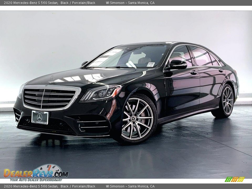 2020 Mercedes-Benz S 560 Sedan Black / Porcelain/Black Photo #12