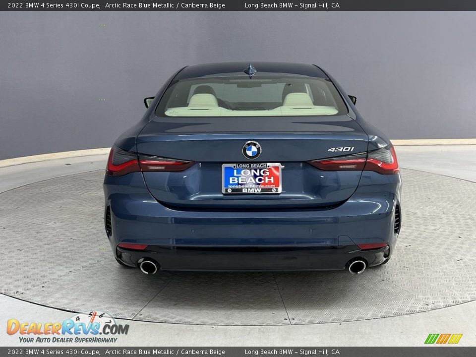2022 BMW 4 Series 430i Coupe Arctic Race Blue Metallic / Canberra Beige Photo #5