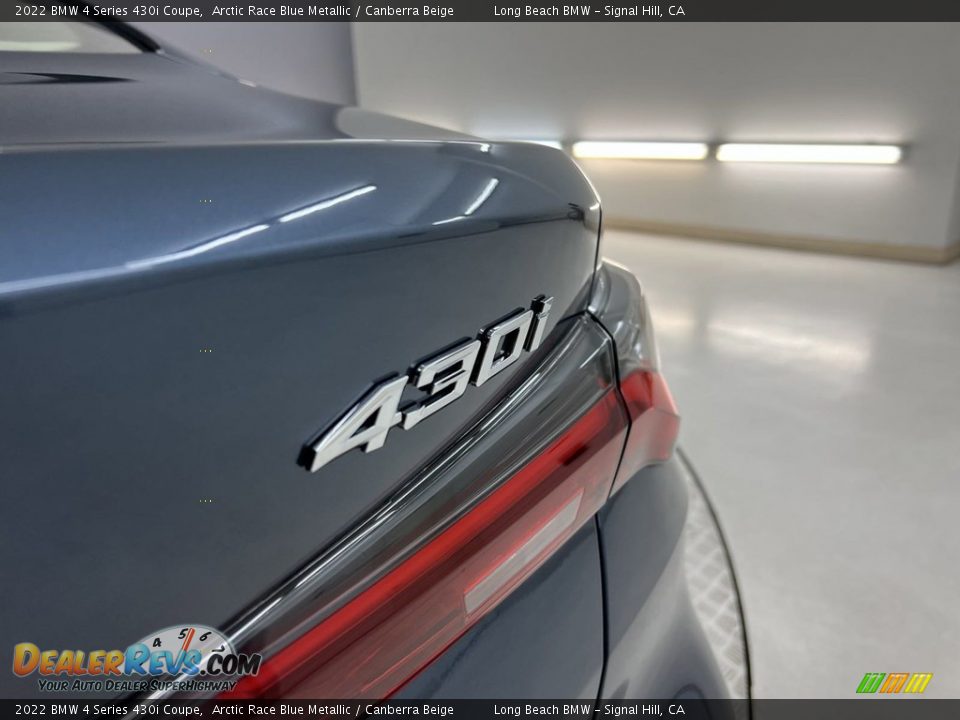 2022 BMW 4 Series 430i Coupe Arctic Race Blue Metallic / Canberra Beige Photo #14