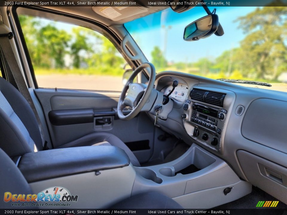 2003 Ford Explorer Sport Trac XLT 4x4 Silver Birch Metallic / Medium Flint Photo #13