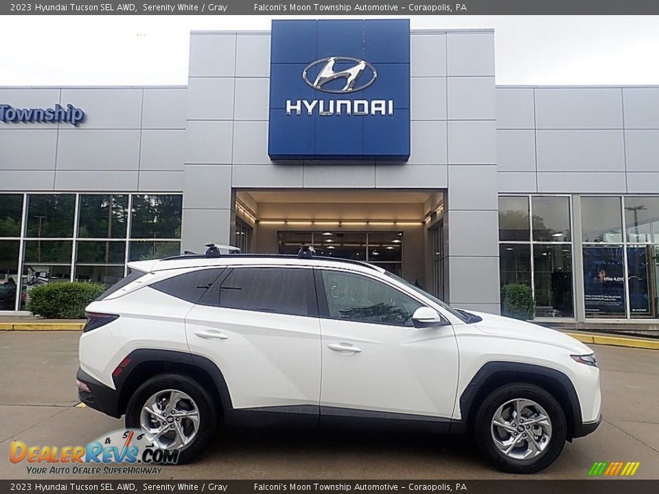 2023 Hyundai Tucson SEL AWD Serenity White / Gray Photo #1