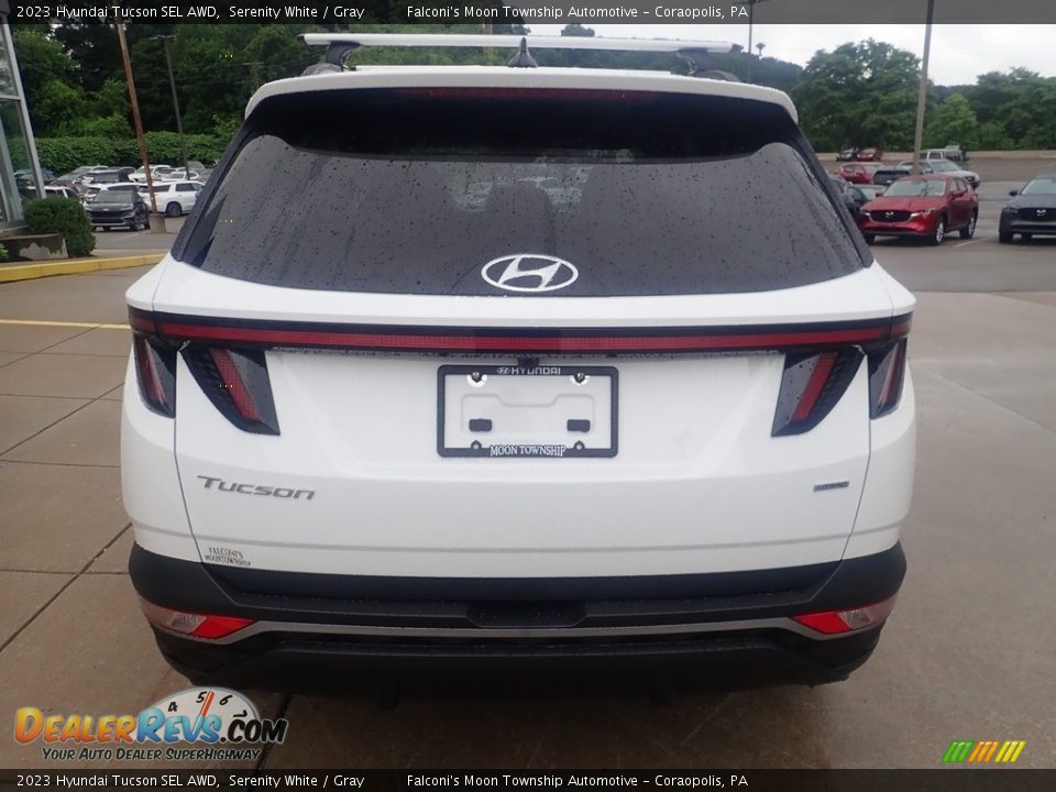 2023 Hyundai Tucson SEL AWD Serenity White / Gray Photo #3