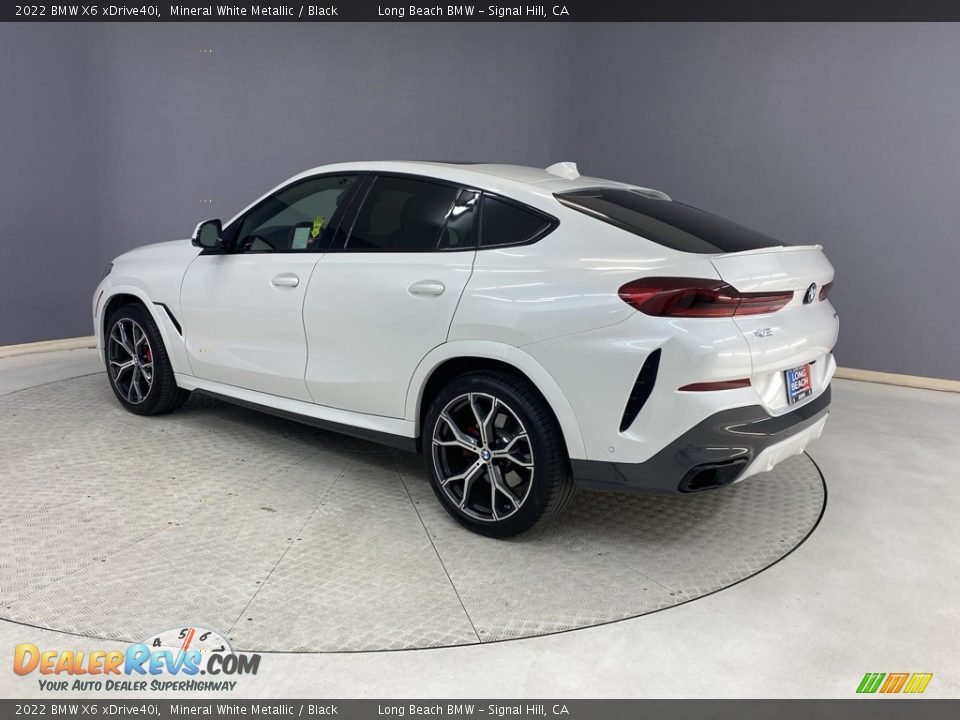 2022 BMW X6 xDrive40i Mineral White Metallic / Black Photo #3