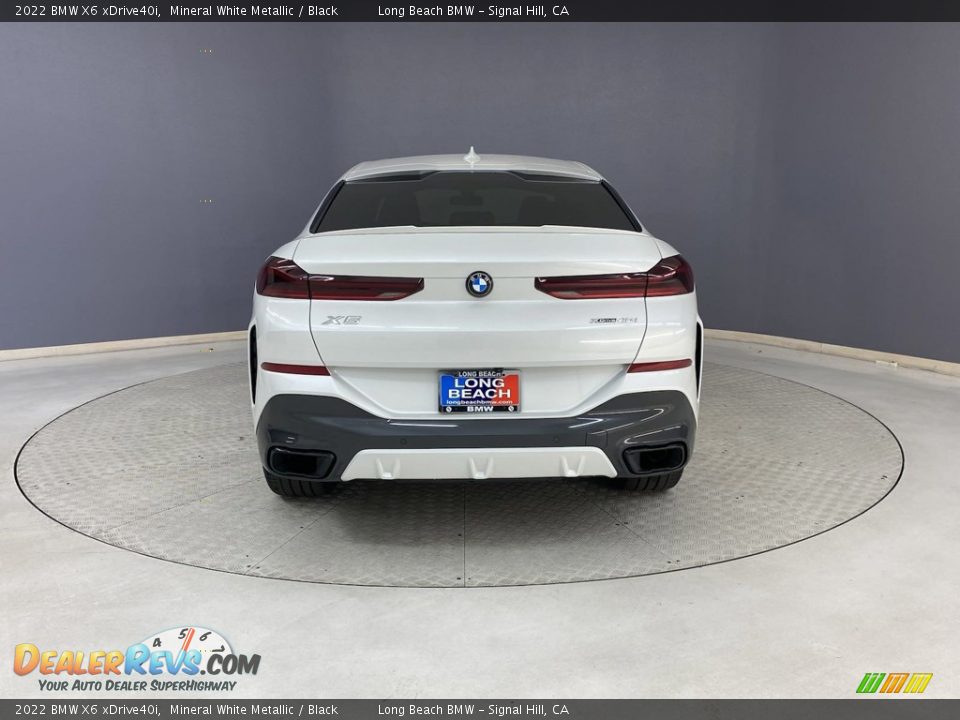 2022 BMW X6 xDrive40i Mineral White Metallic / Black Photo #4