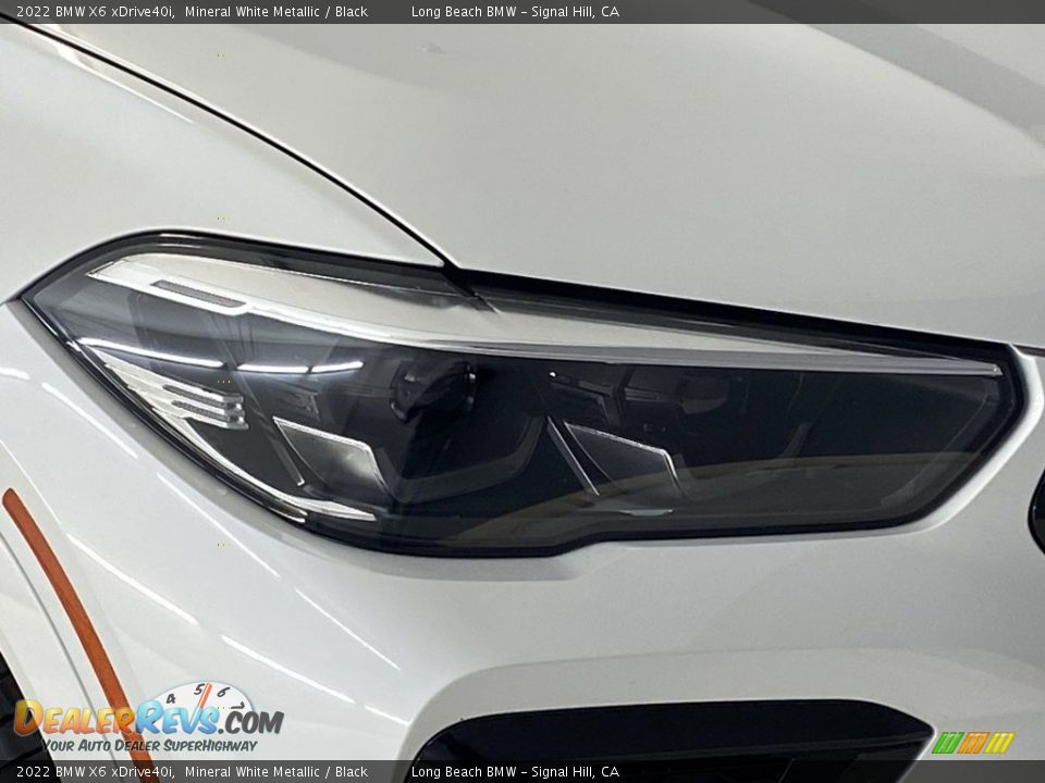 2022 BMW X6 xDrive40i Mineral White Metallic / Black Photo #6