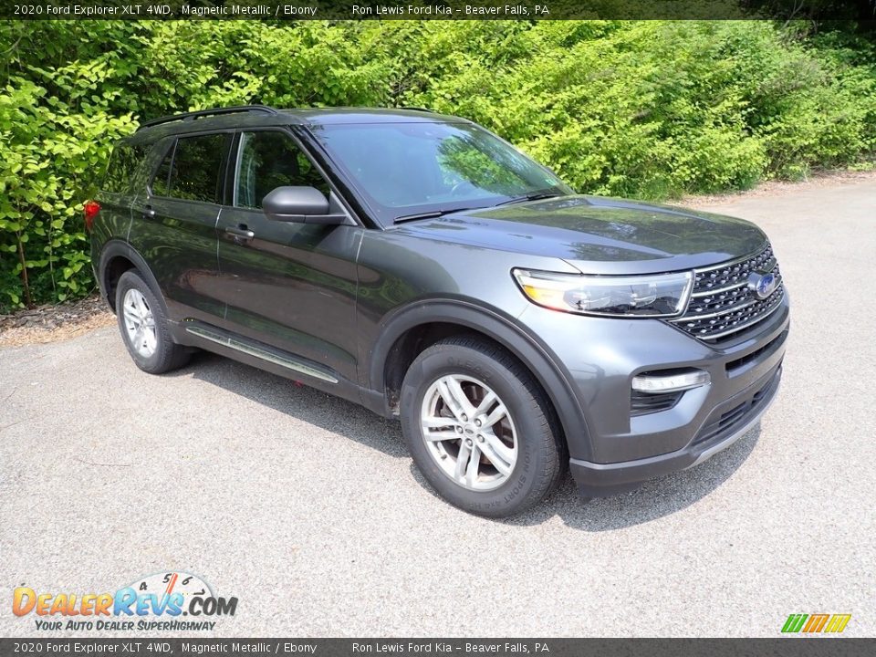 2020 Ford Explorer XLT 4WD Magnetic Metallic / Ebony Photo #3