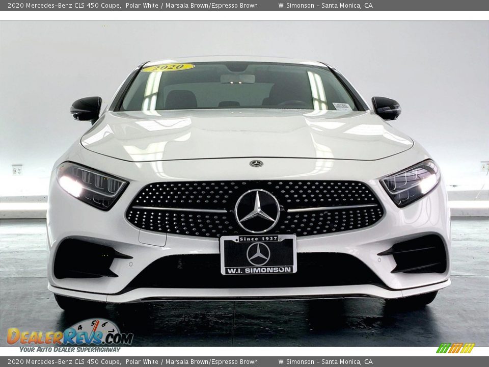 2020 Mercedes-Benz CLS 450 Coupe Polar White / Marsala Brown/Espresso Brown Photo #2