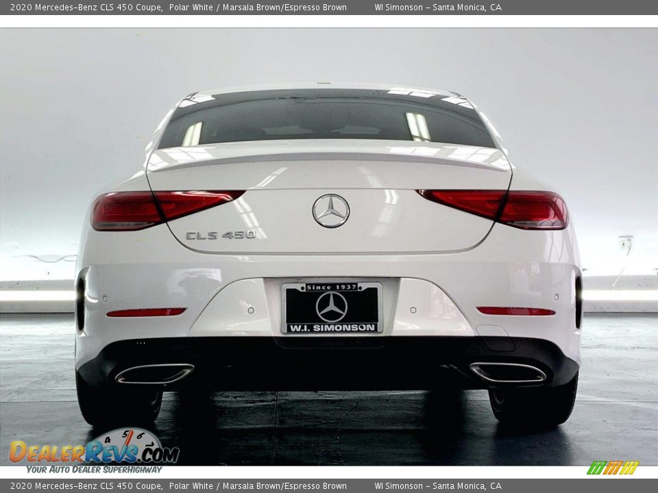 2020 Mercedes-Benz CLS 450 Coupe Polar White / Marsala Brown/Espresso Brown Photo #3