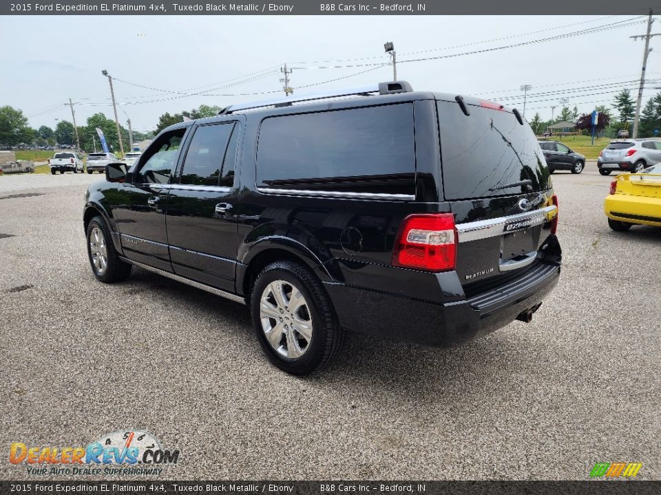 2015 Ford Expedition EL Platinum 4x4 Tuxedo Black Metallic / Ebony Photo #4