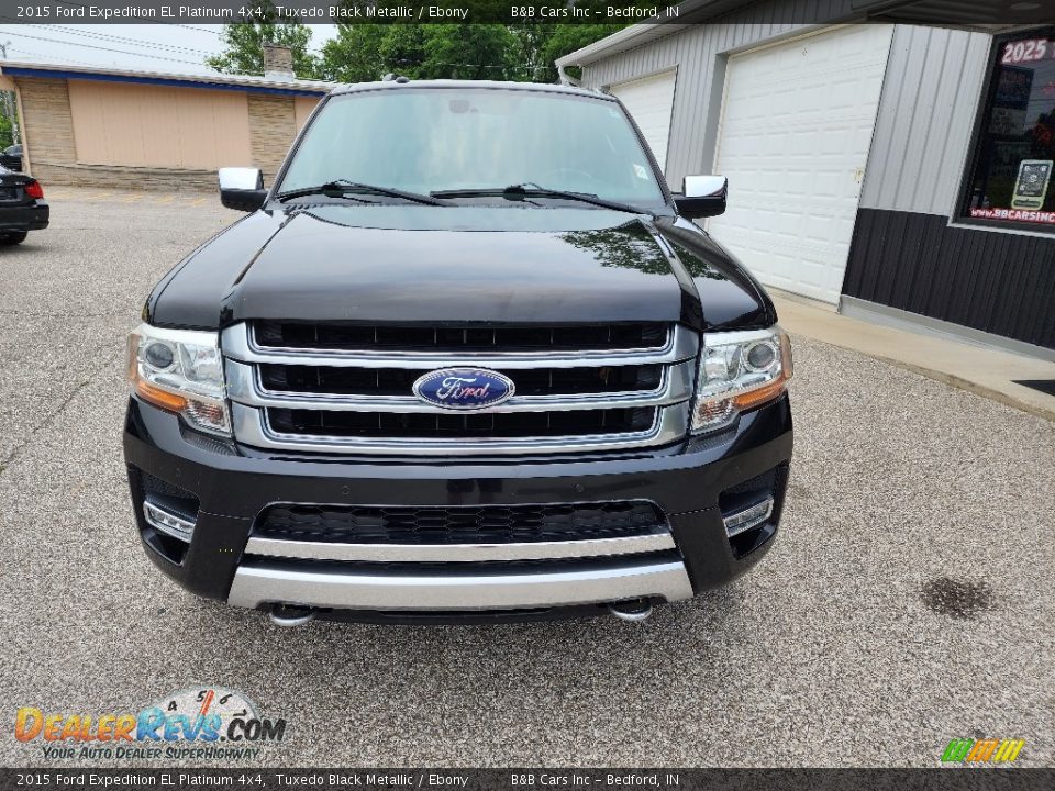 2015 Ford Expedition EL Platinum 4x4 Tuxedo Black Metallic / Ebony Photo #7