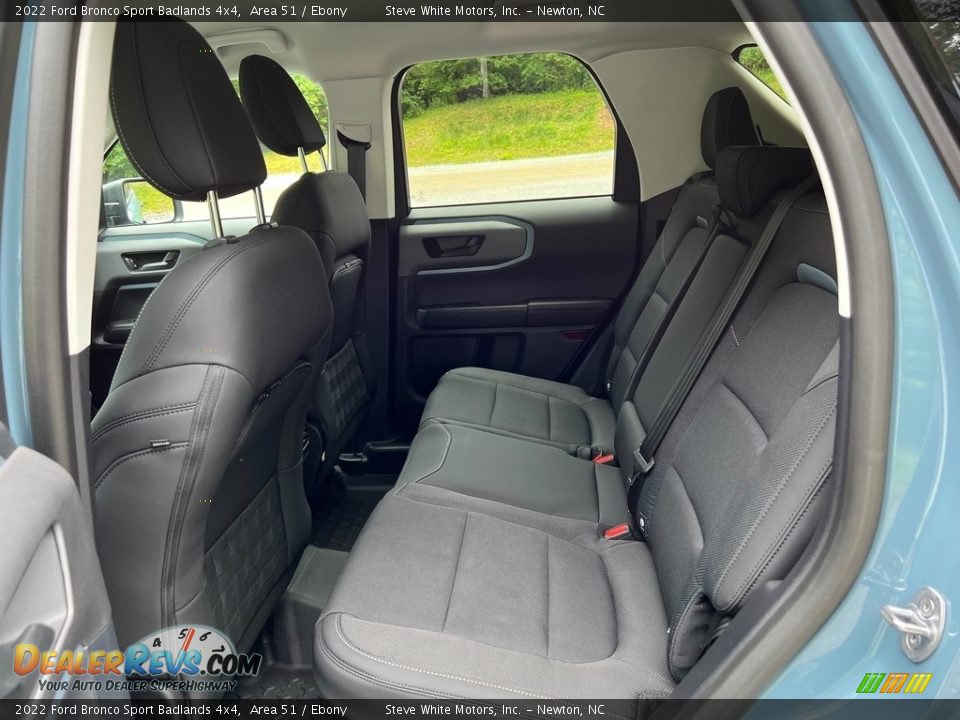 Rear Seat of 2022 Ford Bronco Sport Badlands 4x4 Photo #12