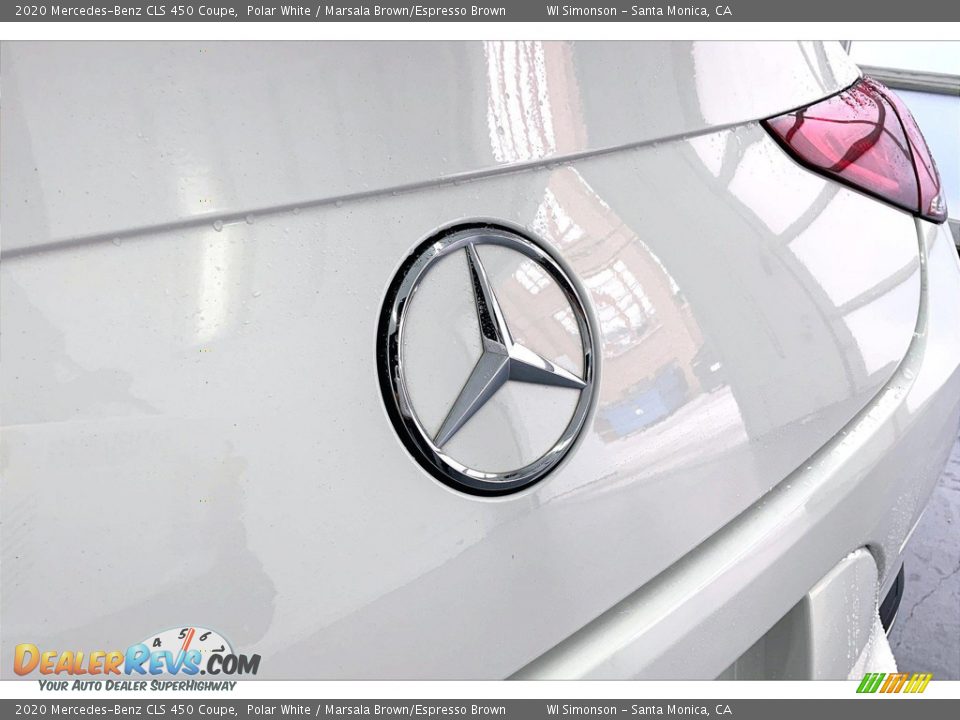 2020 Mercedes-Benz CLS 450 Coupe Polar White / Marsala Brown/Espresso Brown Photo #7