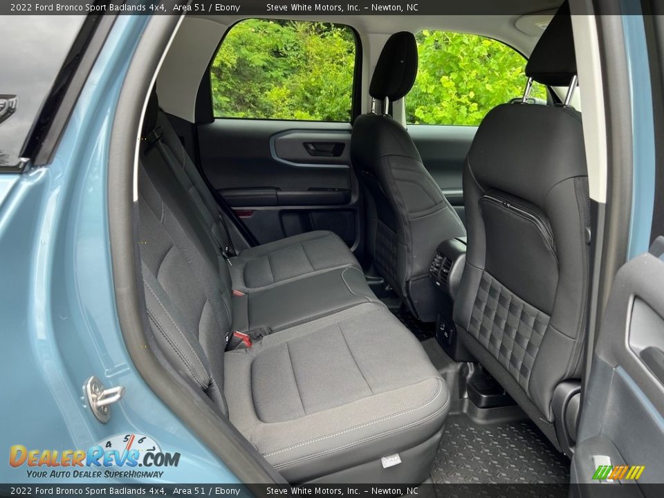 Rear Seat of 2022 Ford Bronco Sport Badlands 4x4 Photo #14