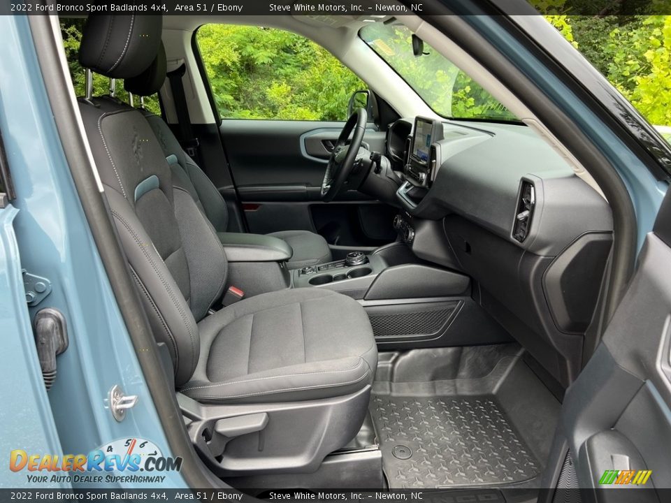 Front Seat of 2022 Ford Bronco Sport Badlands 4x4 Photo #15