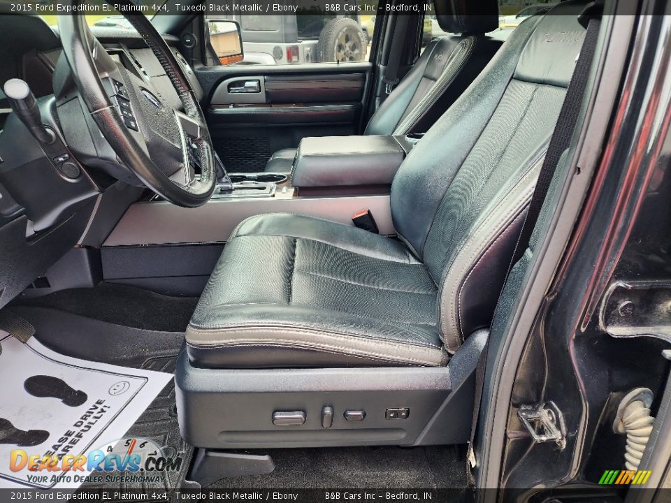 Front Seat of 2015 Ford Expedition EL Platinum 4x4 Photo #11