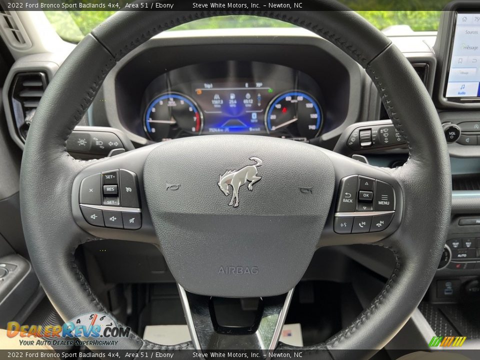 2022 Ford Bronco Sport Badlands 4x4 Steering Wheel Photo #17