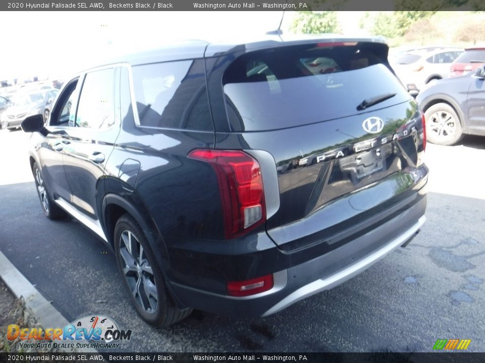 2020 Hyundai Palisade SEL AWD Becketts Black / Black Photo #5