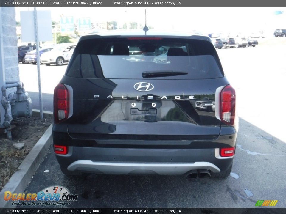 2020 Hyundai Palisade SEL AWD Becketts Black / Black Photo #6