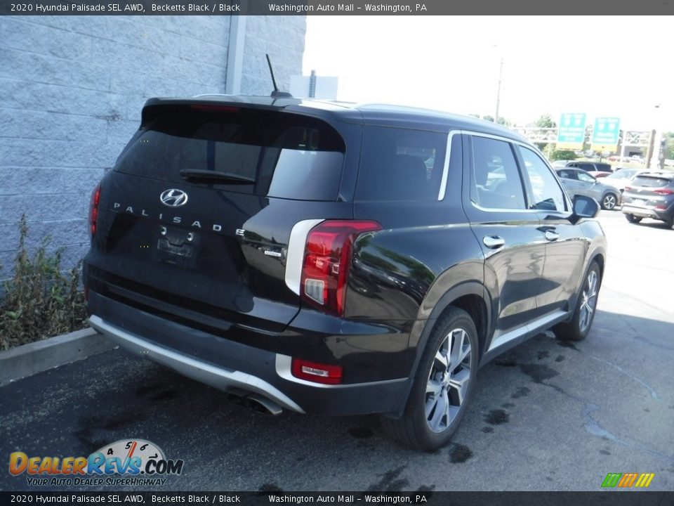 2020 Hyundai Palisade SEL AWD Becketts Black / Black Photo #7