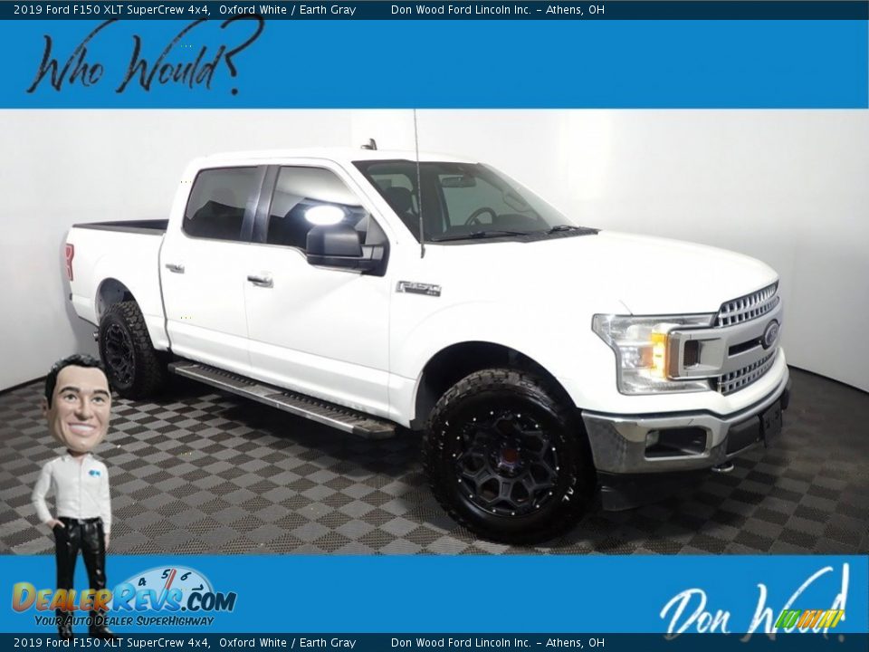 2019 Ford F150 XLT SuperCrew 4x4 Oxford White / Earth Gray Photo #1