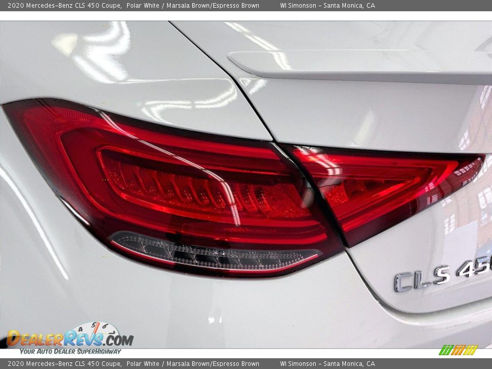 2020 Mercedes-Benz CLS 450 Coupe Polar White / Marsala Brown/Espresso Brown Photo #29