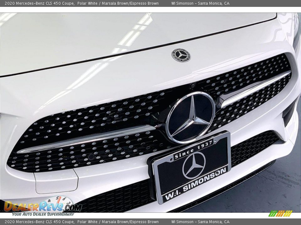2020 Mercedes-Benz CLS 450 Coupe Polar White / Marsala Brown/Espresso Brown Photo #30