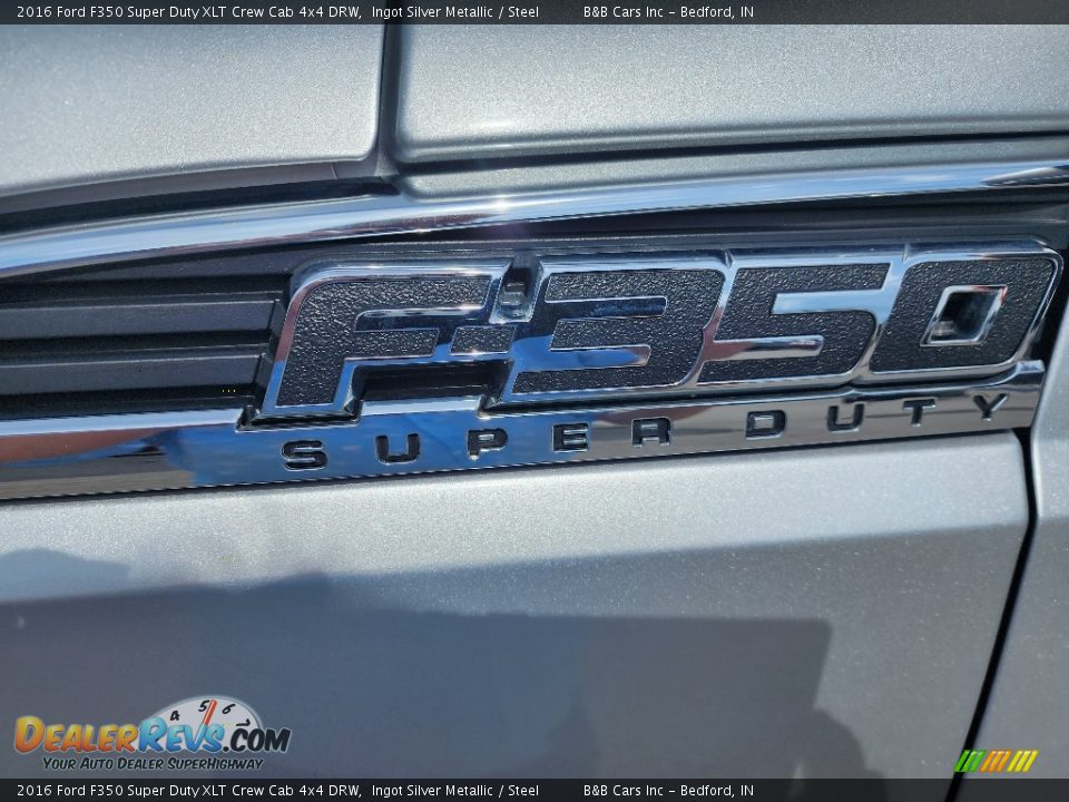 2016 Ford F350 Super Duty XLT Crew Cab 4x4 DRW Ingot Silver Metallic / Steel Photo #9