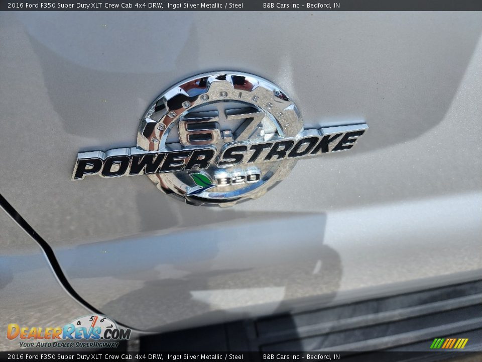 2016 Ford F350 Super Duty XLT Crew Cab 4x4 DRW Ingot Silver Metallic / Steel Photo #10