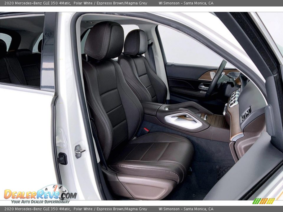 2020 Mercedes-Benz GLE 350 4Matic Polar White / Espresso Brown/Magma Grey Photo #6