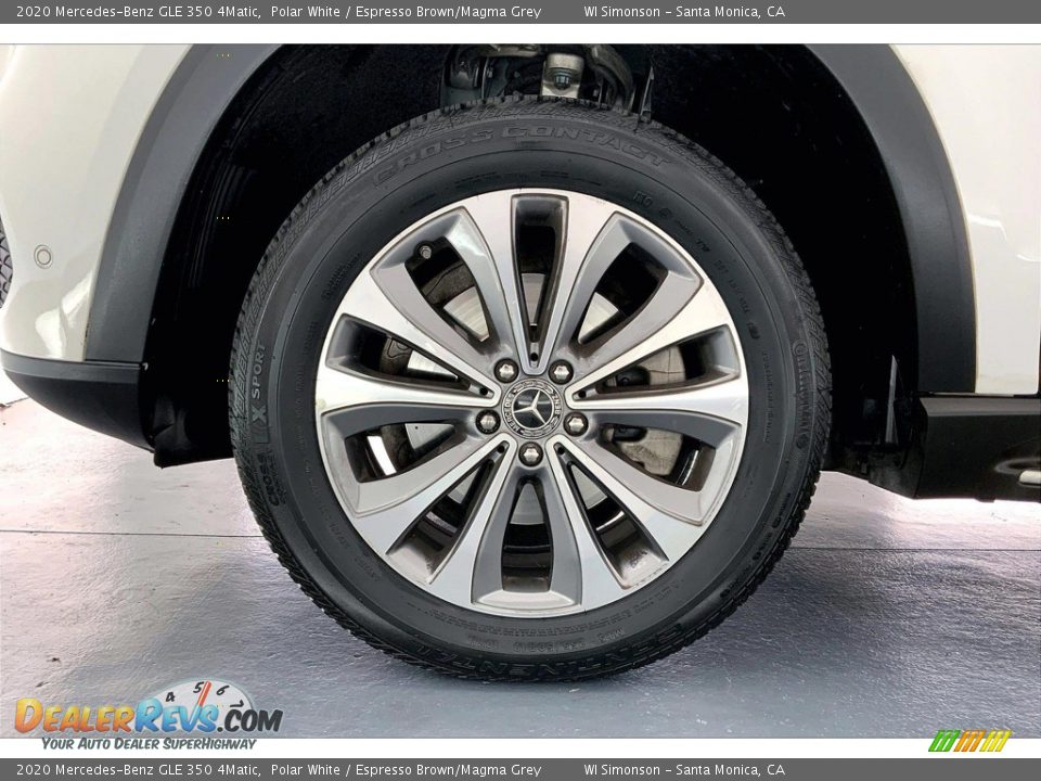 2020 Mercedes-Benz GLE 350 4Matic Polar White / Espresso Brown/Magma Grey Photo #8