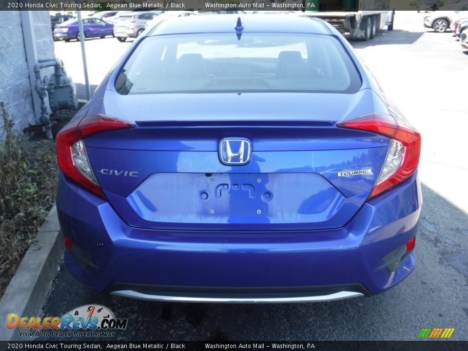 2020 Honda Civic Touring Sedan Aegean Blue Metallic / Black Photo #5